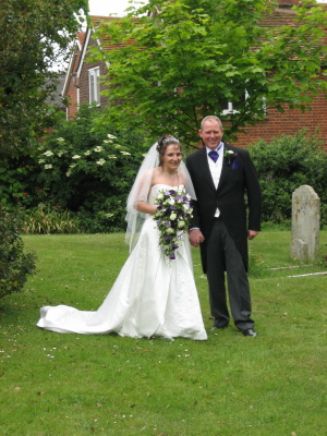 Ceri and Paul - The happy couple
