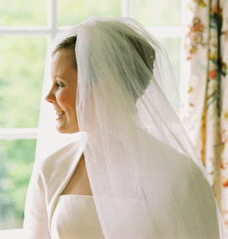 sarah looking out of window